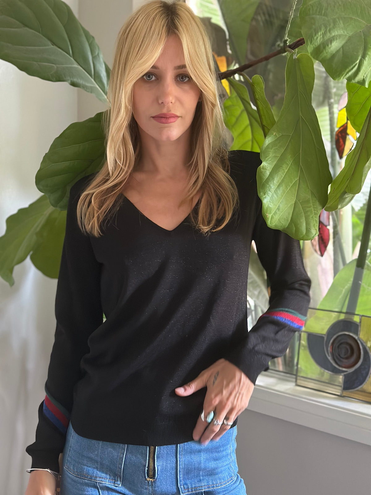 Stardust Vneck sweater 2
