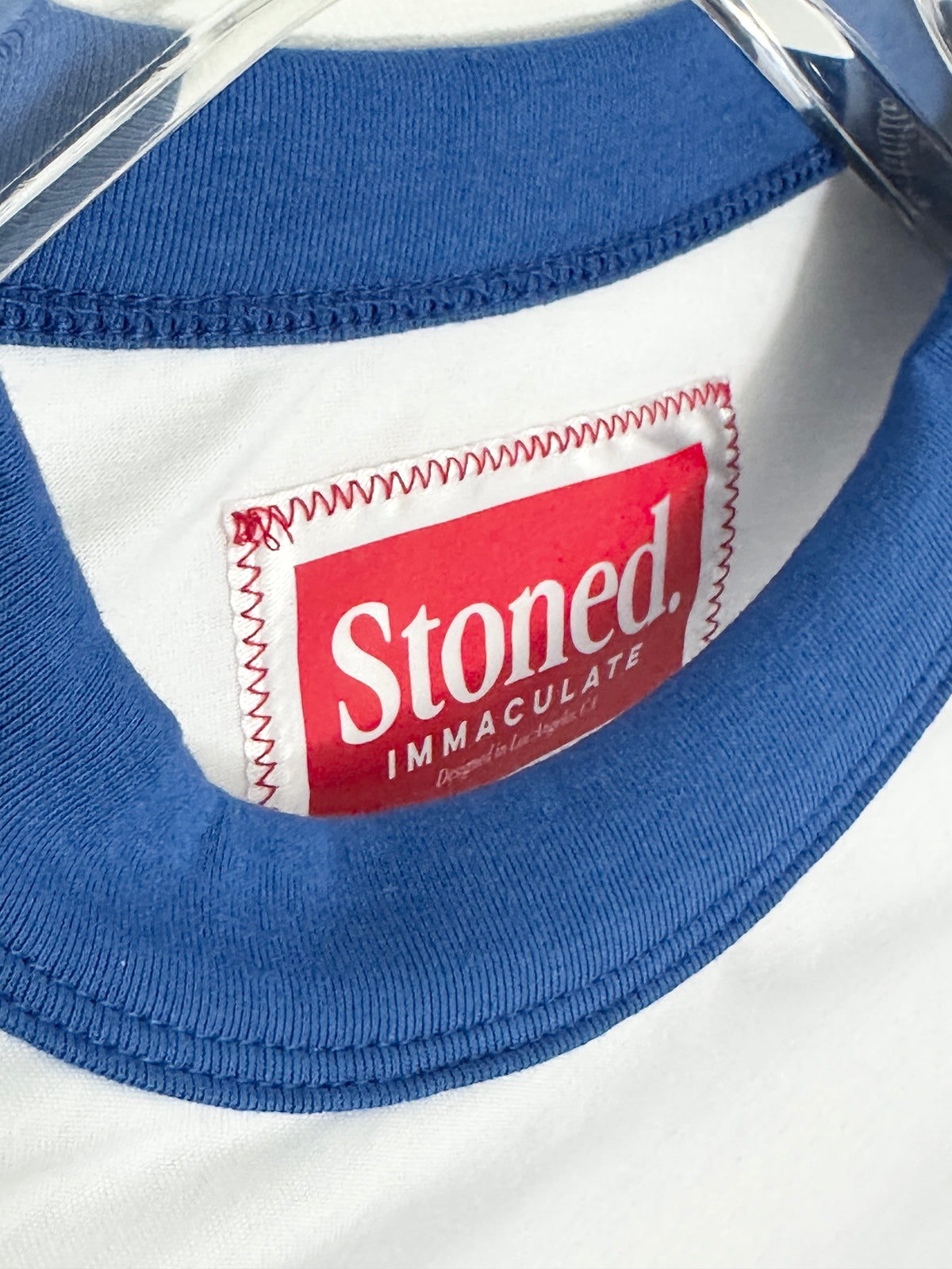 Stoned Raglan in 70's blue