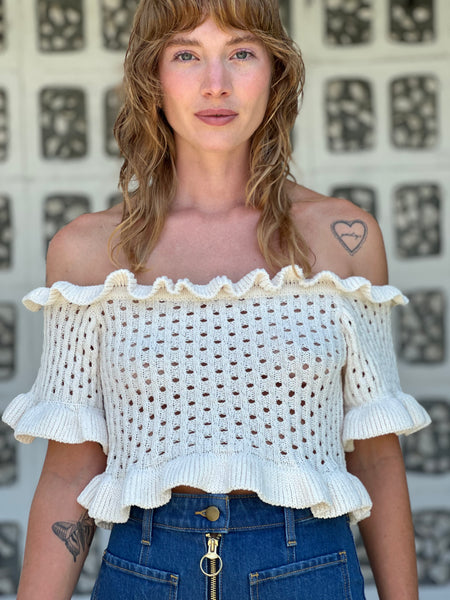 Leta Sleeveless Floral Crop Top | GUESS Factory