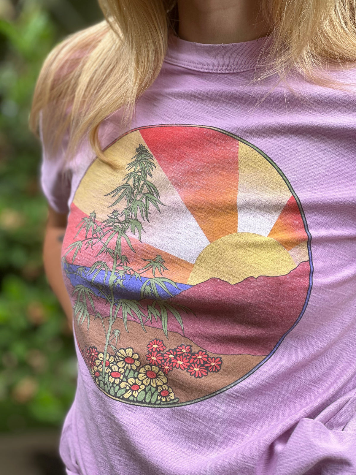 High Times tee in lilac
