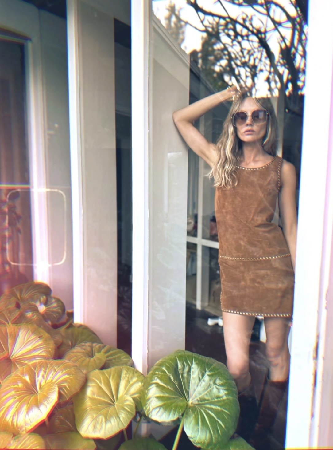 joplin suede dress in peanut