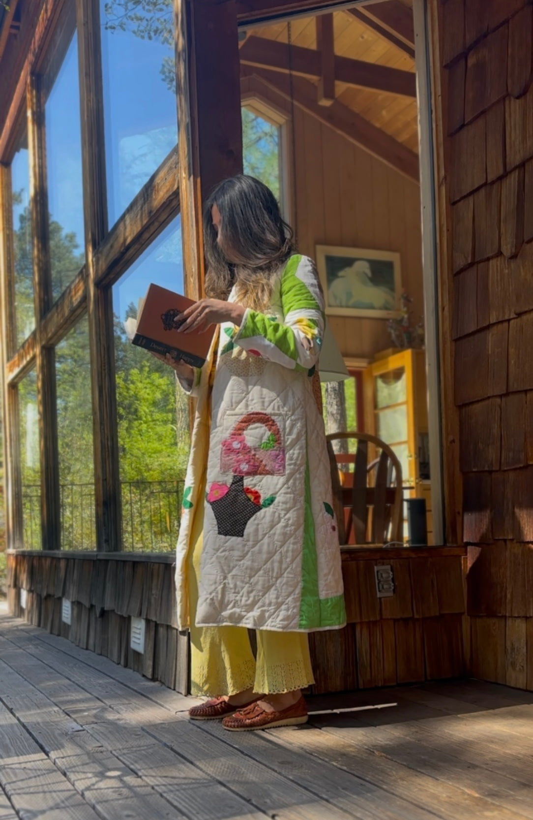 Garden Party quilted coat FINAL SALE