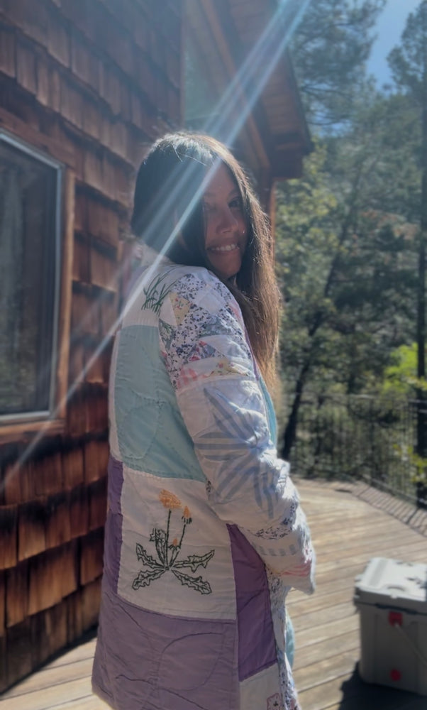 
                  
                    Wildflowers quilted jacket
                  
                