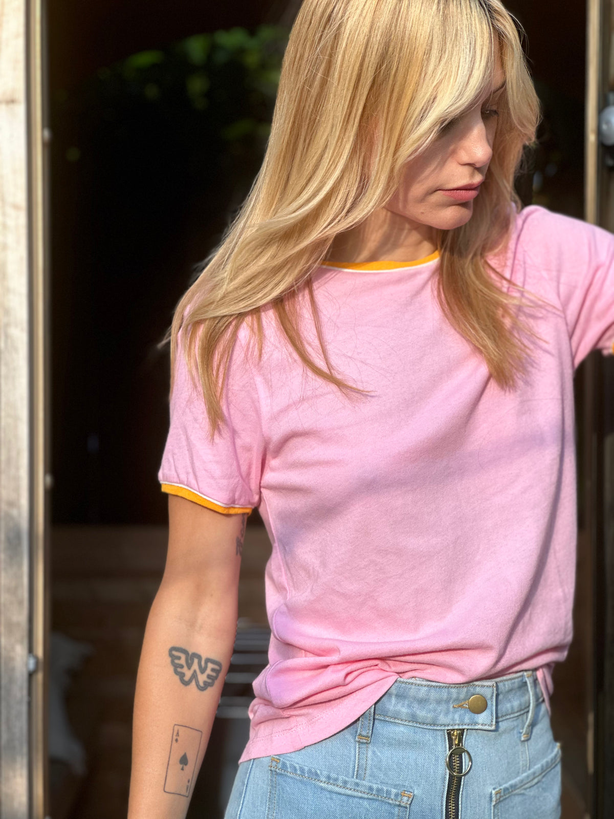 Venice tee in cotton candy