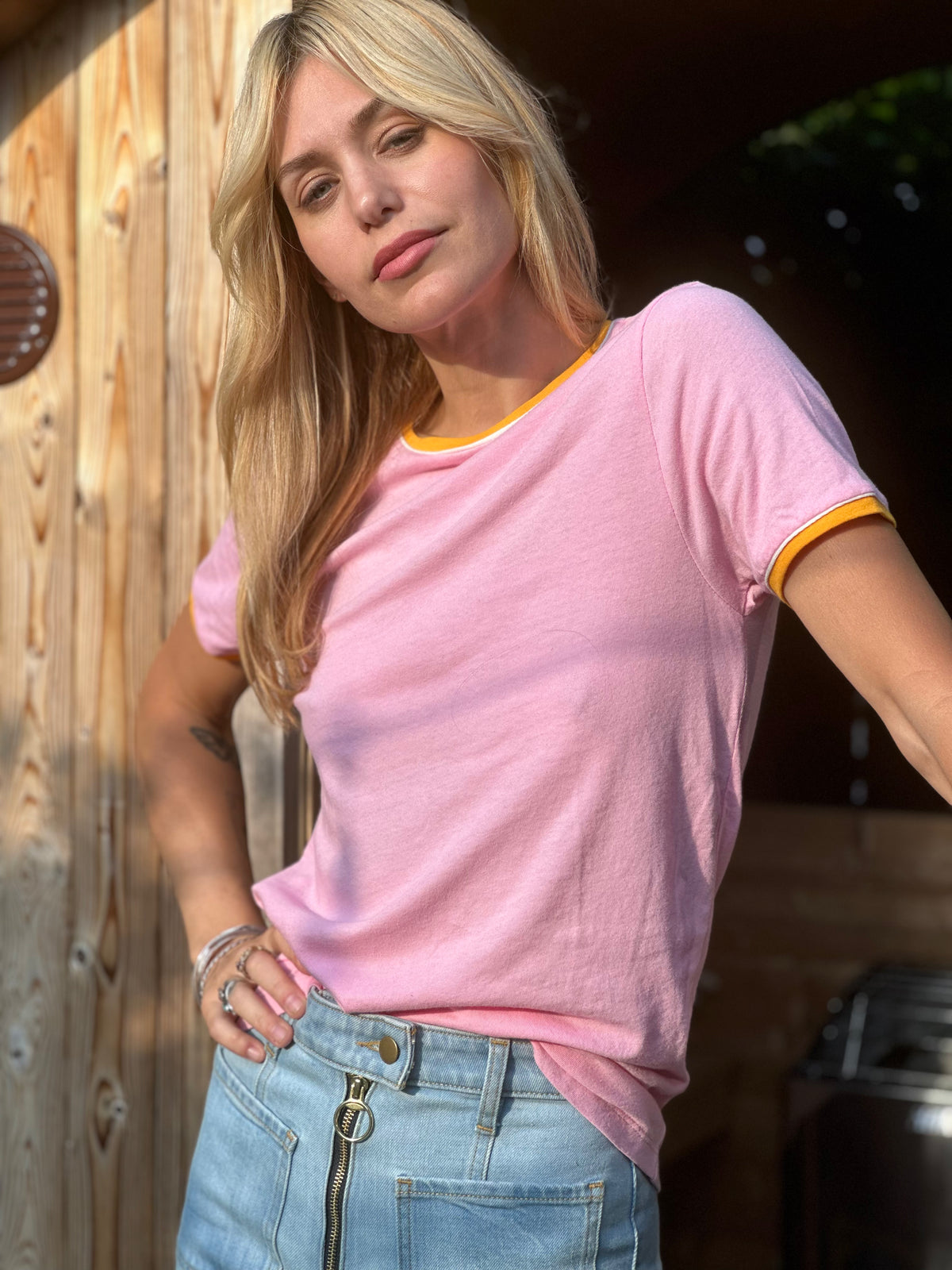 Venice tee in cotton candy