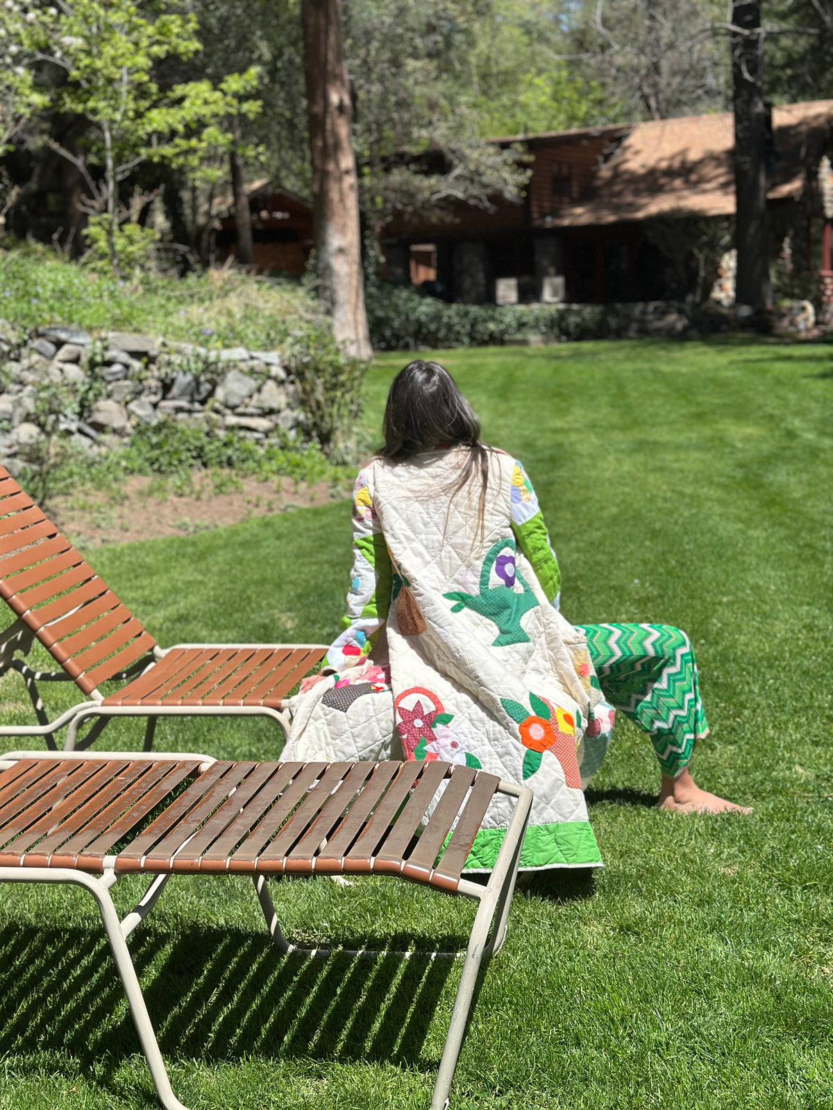 Garden Party quilted coat FINAL SALE