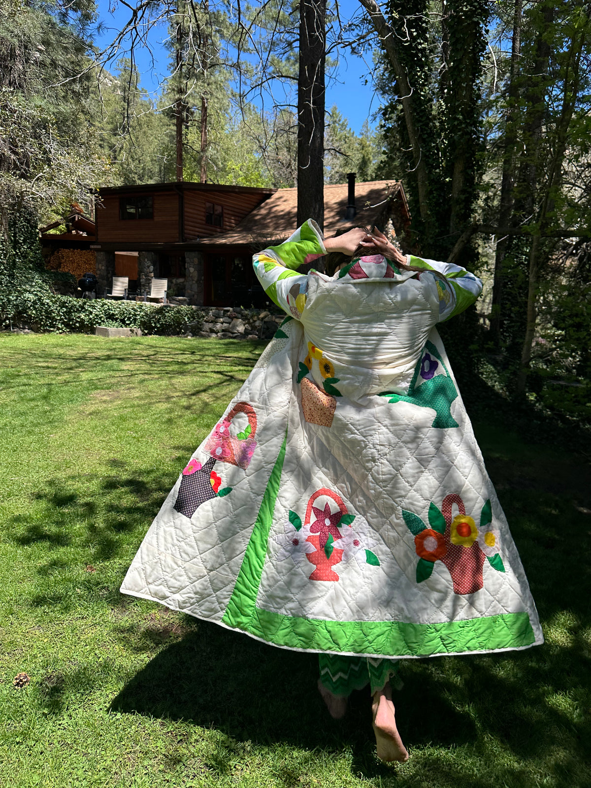Garden Party quilted coat FINAL SALE