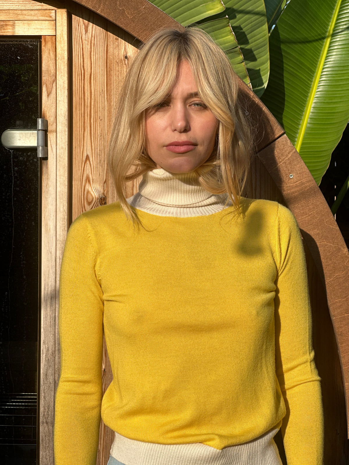Camille turtleneck in sunshine