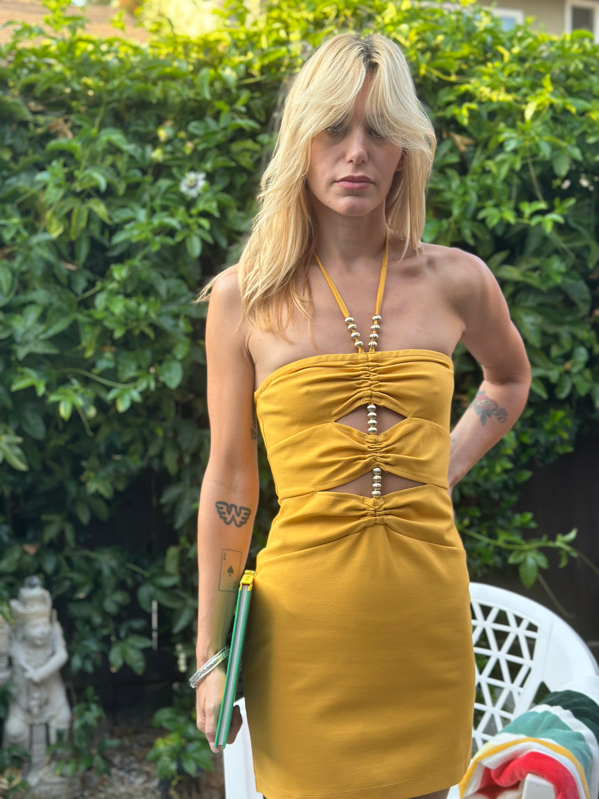 Jamaica dress in mustard FINAL SALE