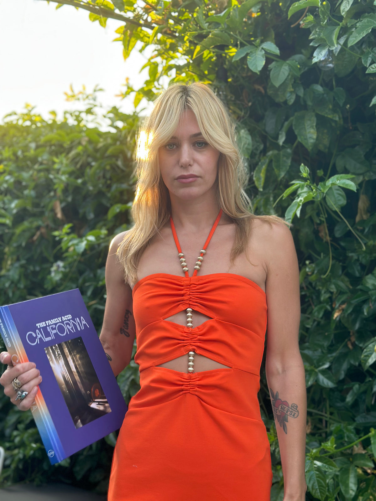 Jamaica dress in tangerine
