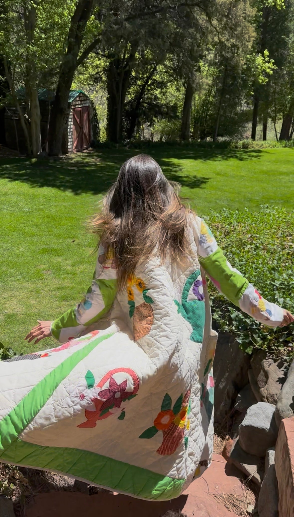 Garden Party quilted coat FINAL SALE