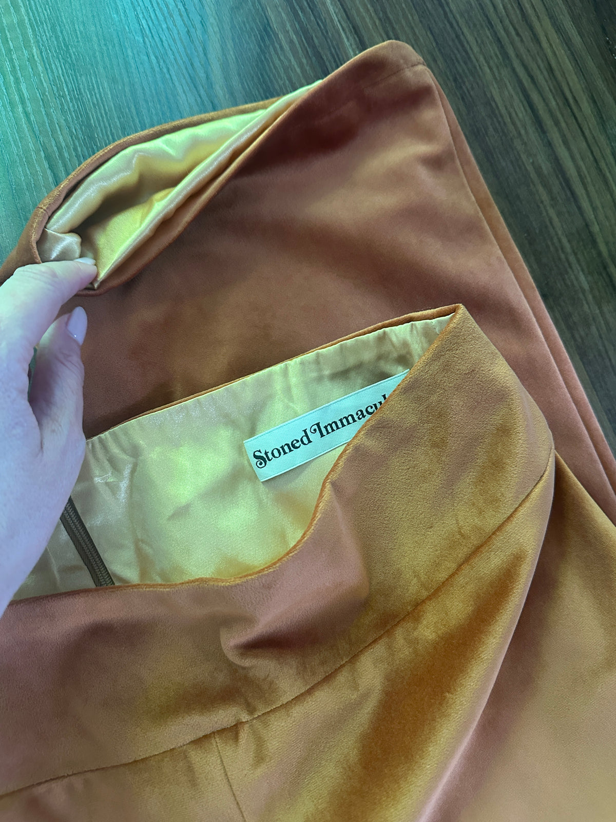Velvet Atelier rust pant FINAL SALE