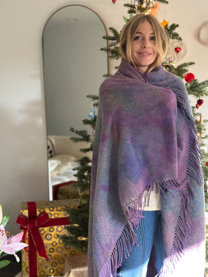 
                  
                    Purple Haze Hand-Dyed Cashmere Blanket
                  
                