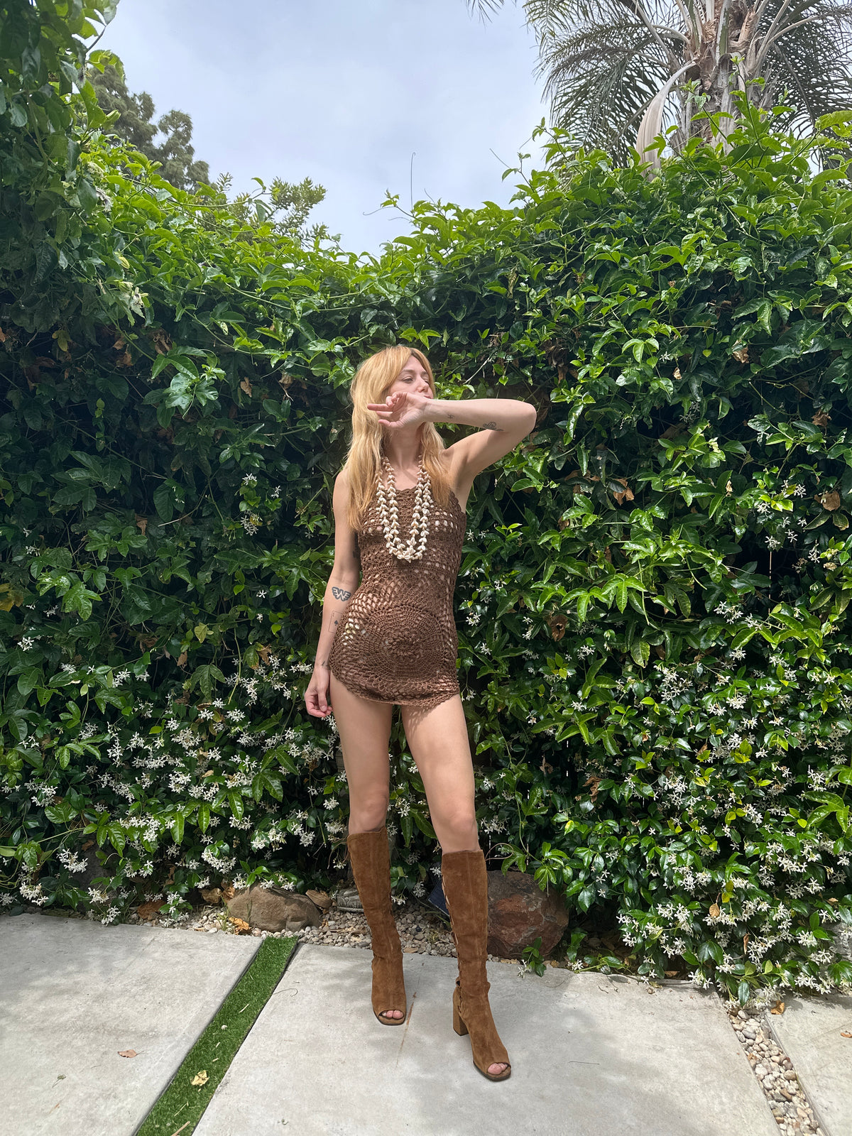 Flower Child crochet cover-up FINAL SALE