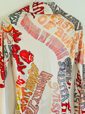 
                  
                    Rolling Stones x Stoned Song Titles Bodysuit
                  
                