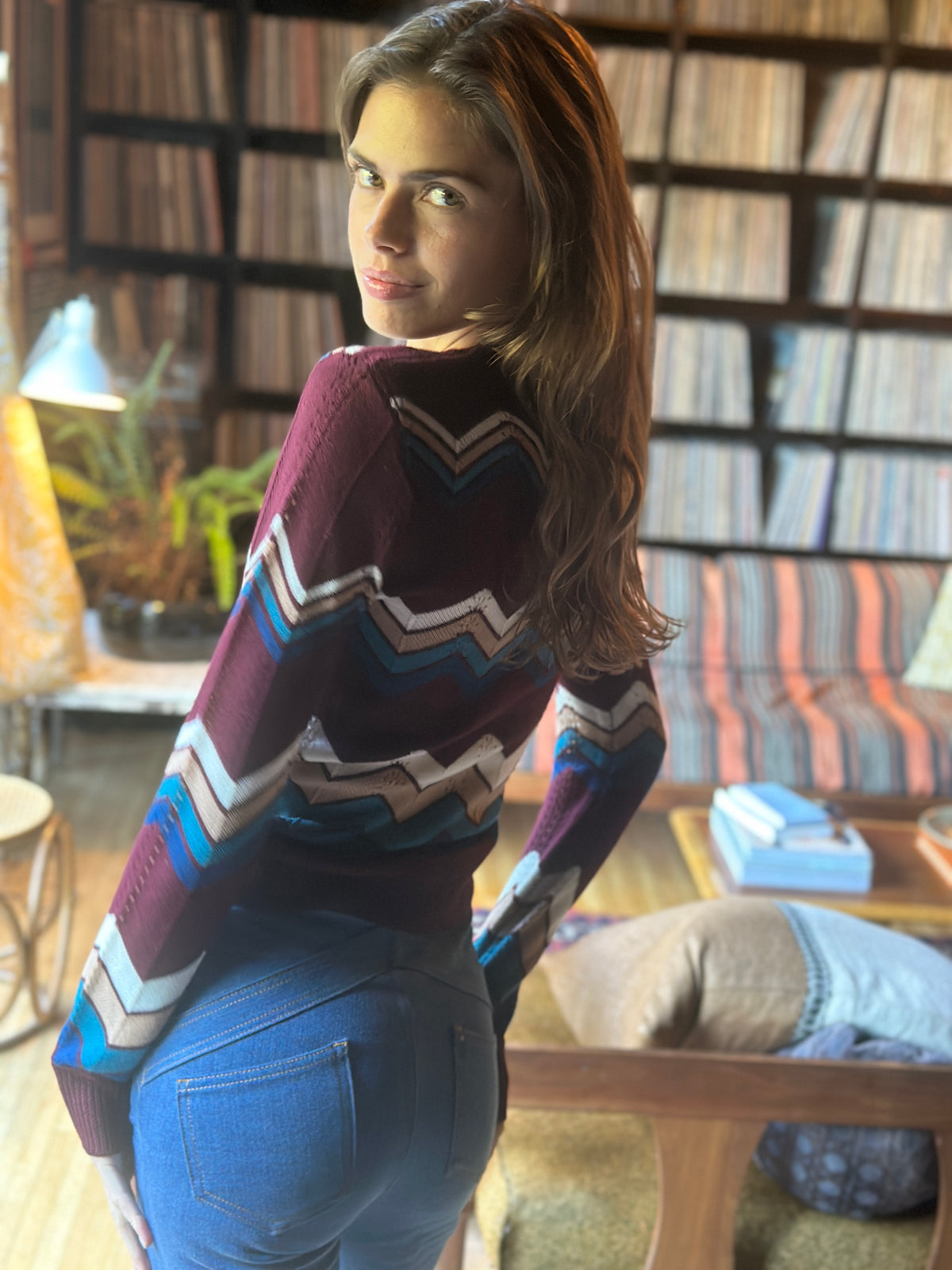 ziggy sweater in plum
