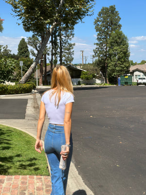 
                  
                    Rebel Yell top in white
                  
                