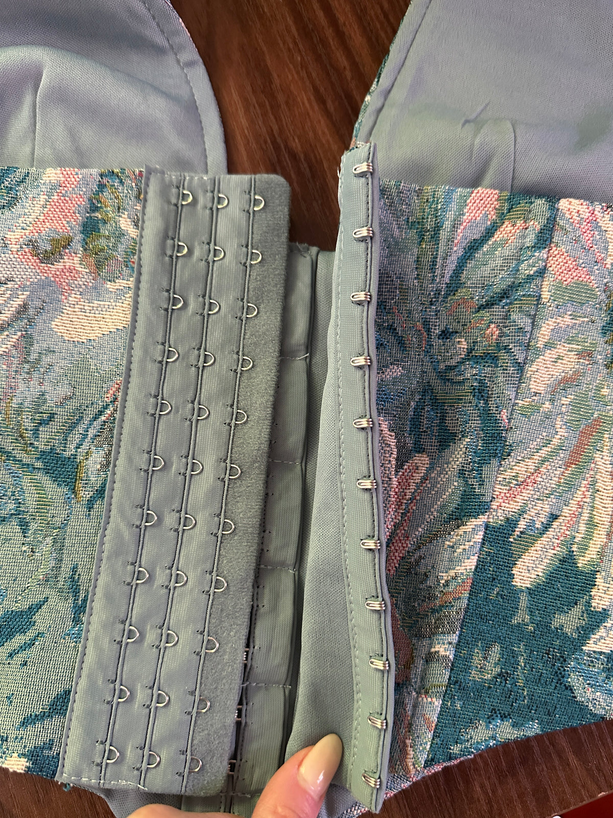 Zeppelin corset in blue FINAL SALE