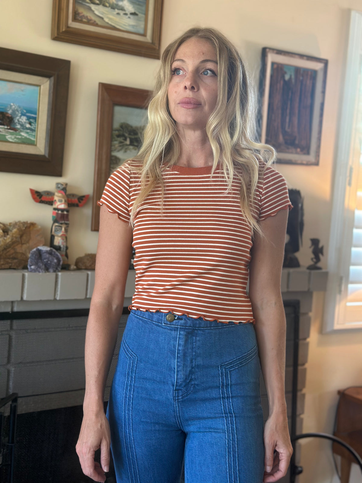 Bardot Tee in tan