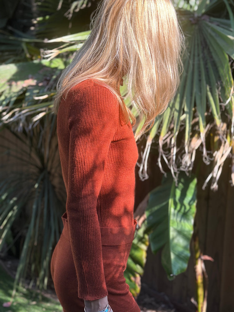 
                  
                    Annie Sweater romper w/ belt
                  
                