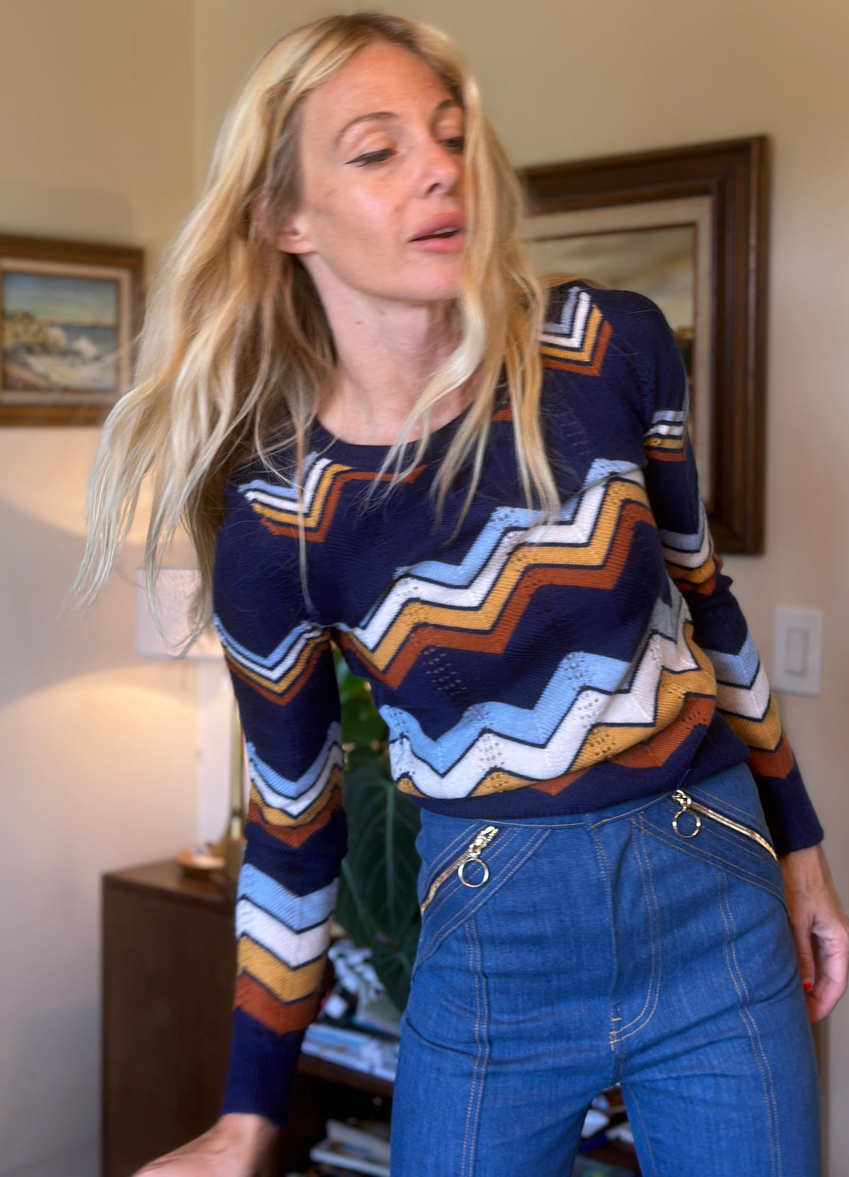 ziggy sweater in navy...RESTOCKED