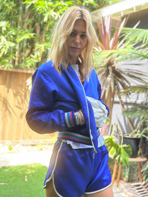 
                  
                    Track Star Satin Set in blue
                  
                