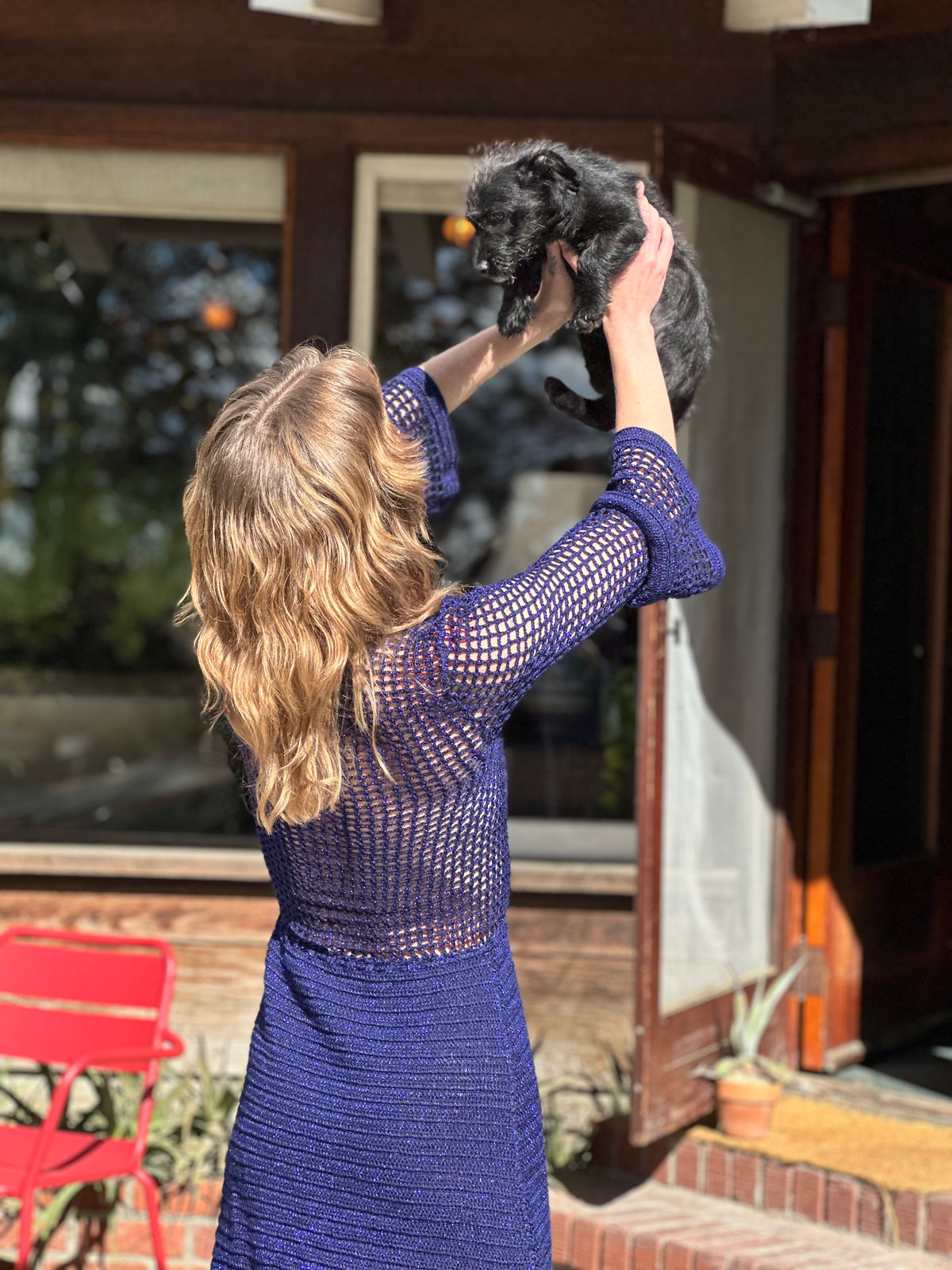 birkin crochet dress in midnight