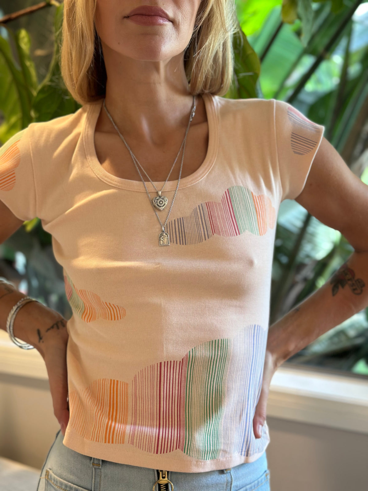 Cloud Rainbow tee
