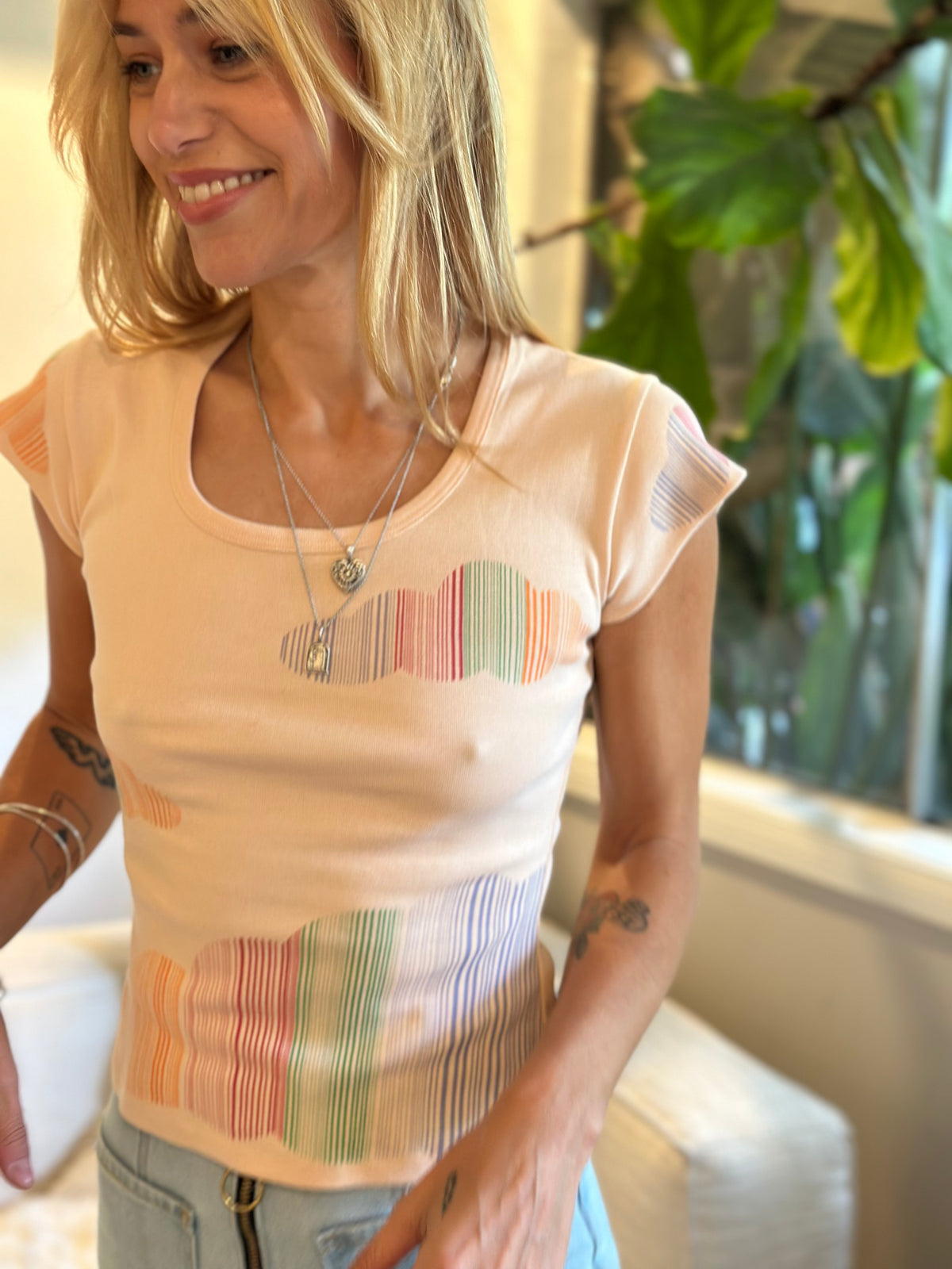 Cloud Rainbow tee