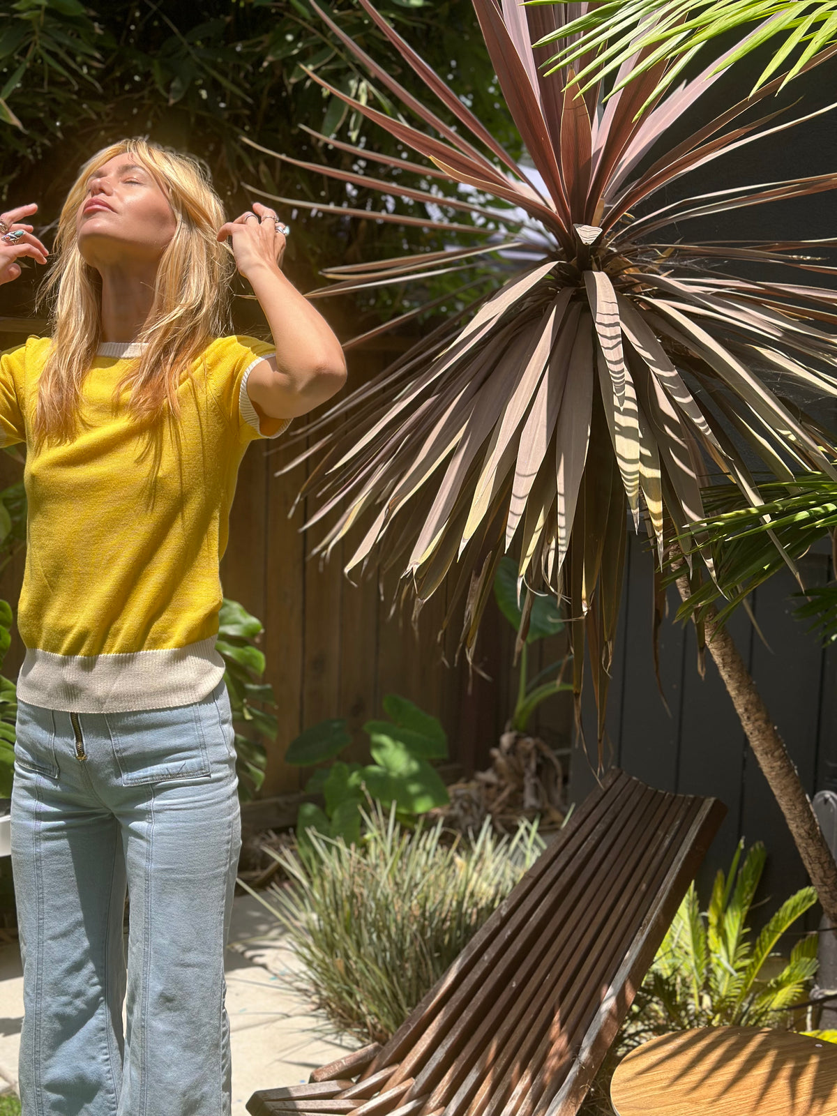 Sunshine ringer sweater