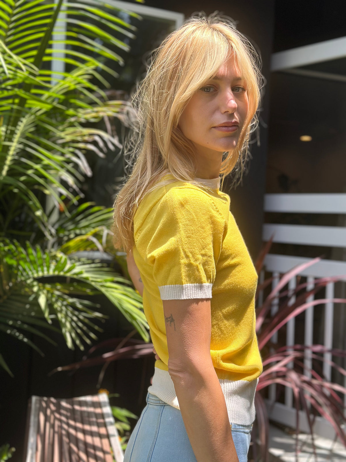 Sunshine ringer sweater