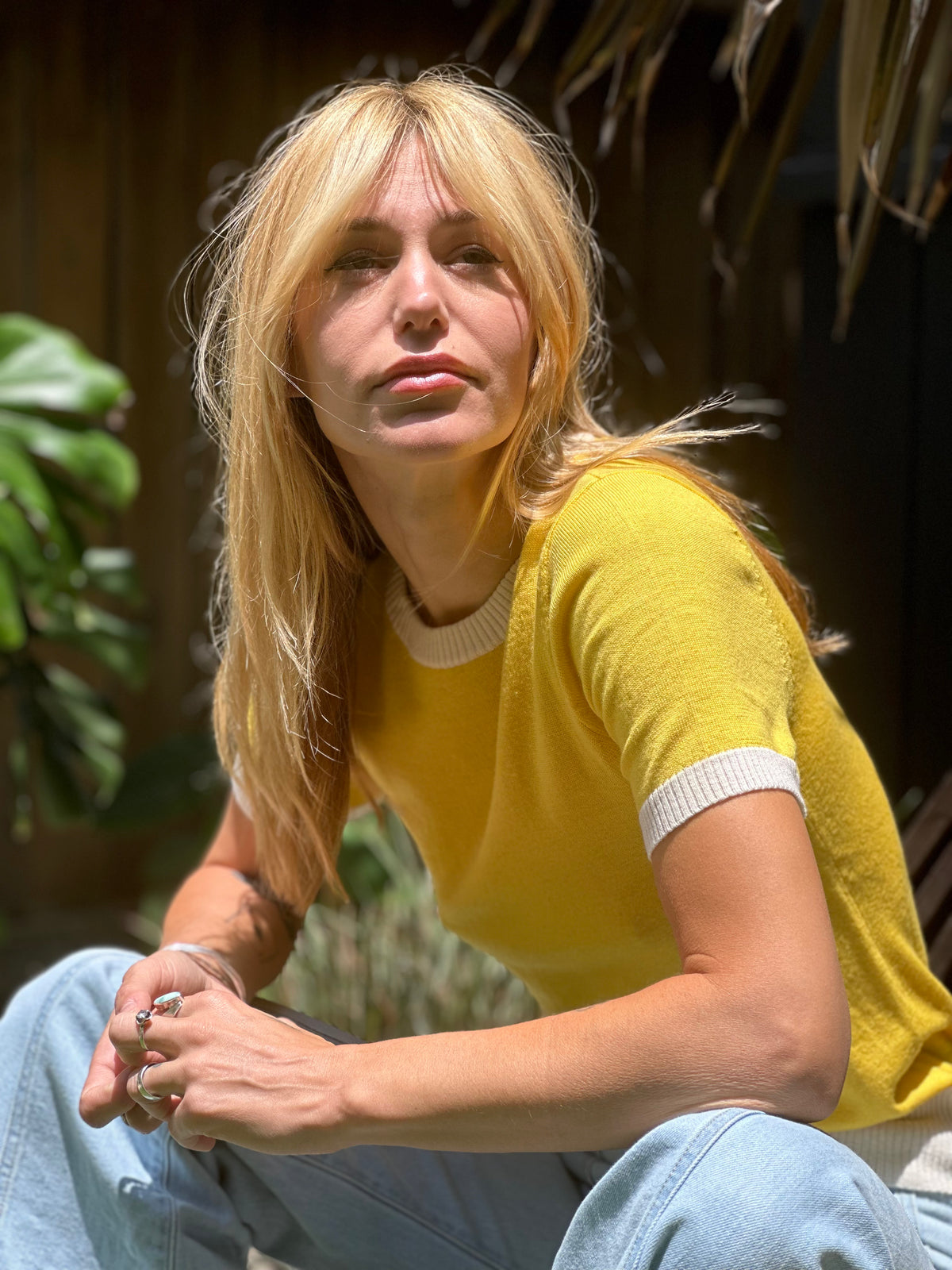 Sunshine ringer sweater