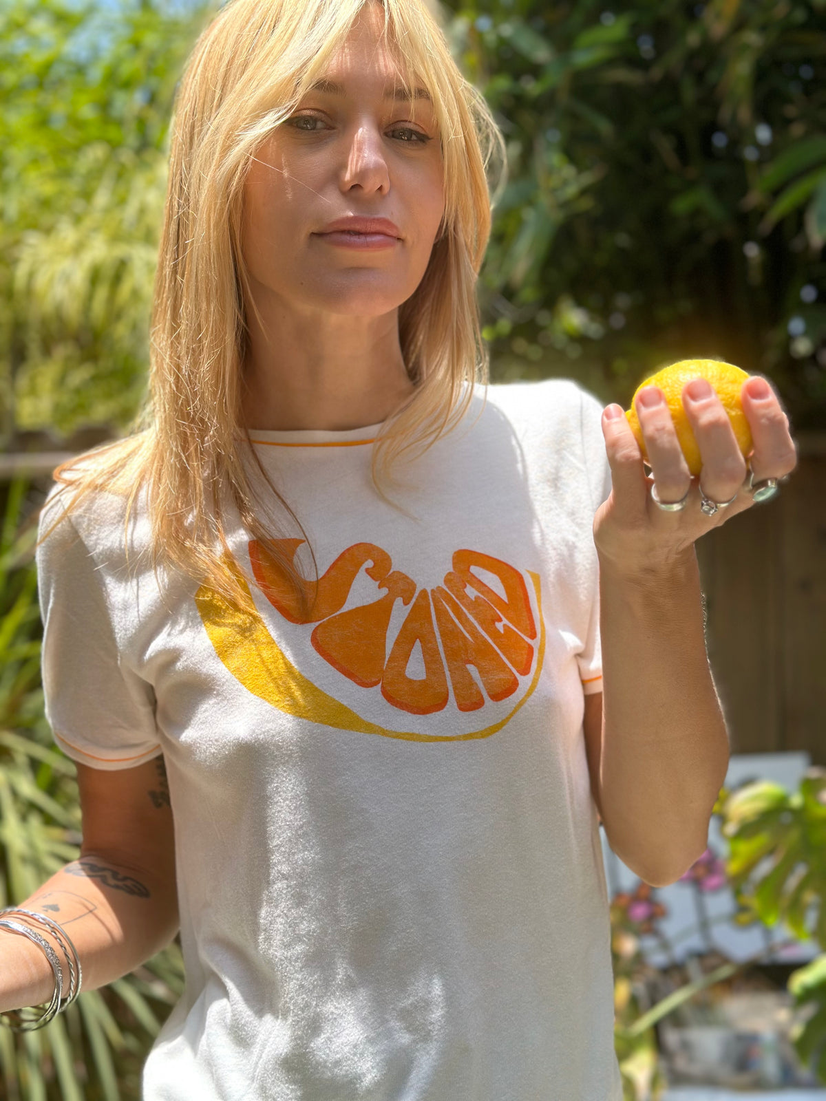 Stoned Citrus ringer tee