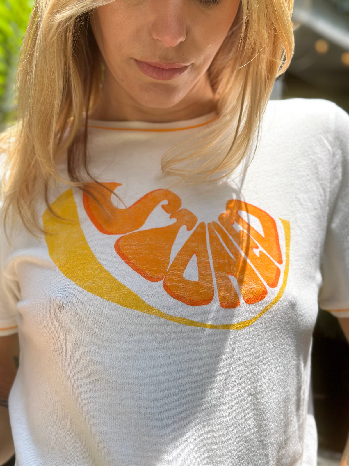 Stoned Citrus ringer tee