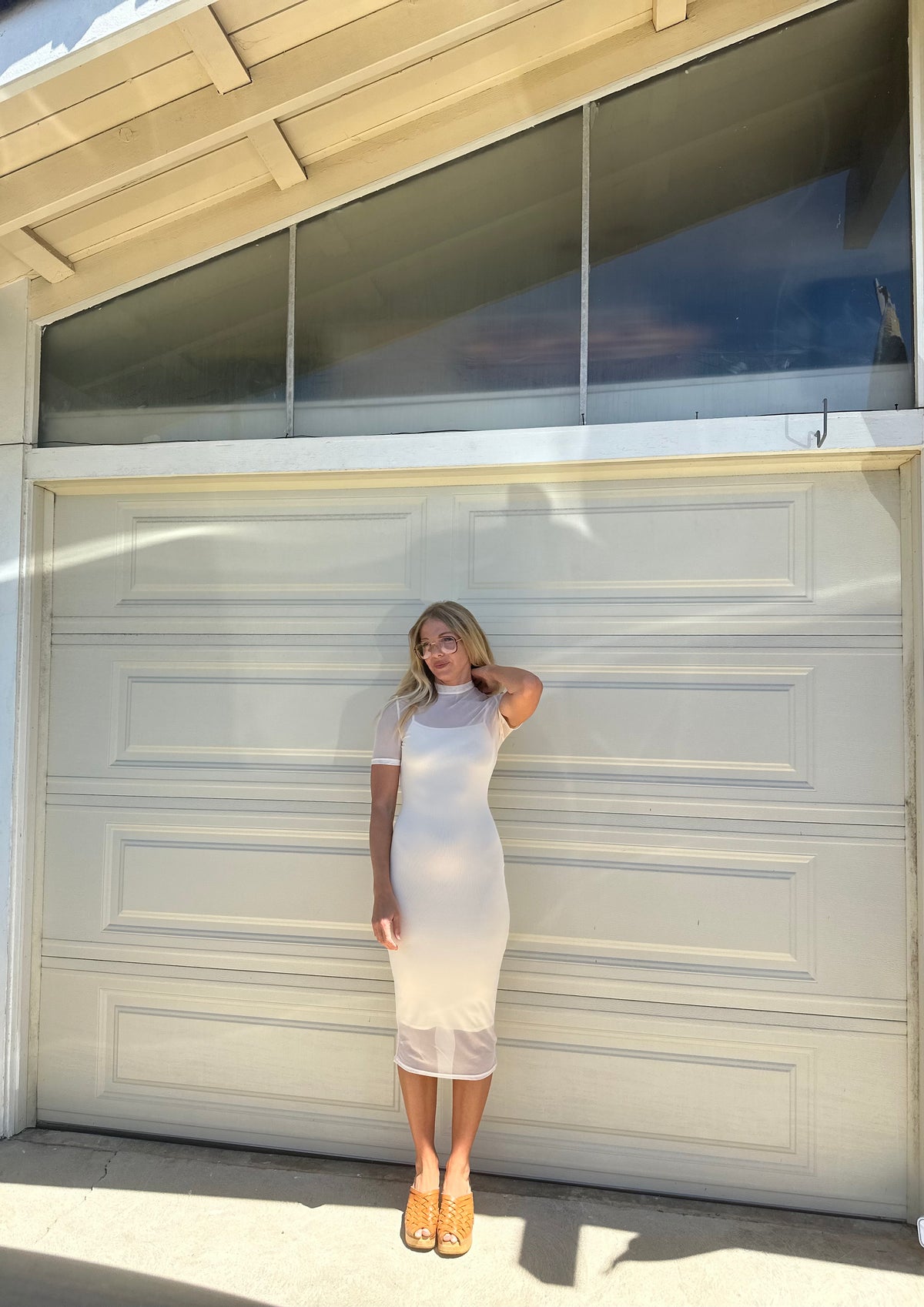 Stoned Fox Dress in cream FINAL SALE