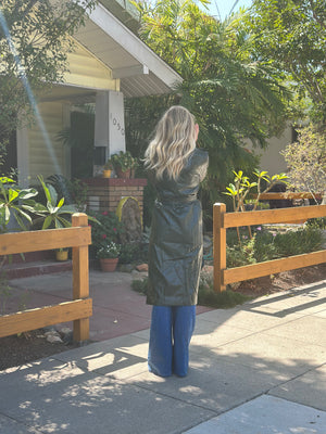 
                  
                    Nouvelle Vague trench in olive
                  
                