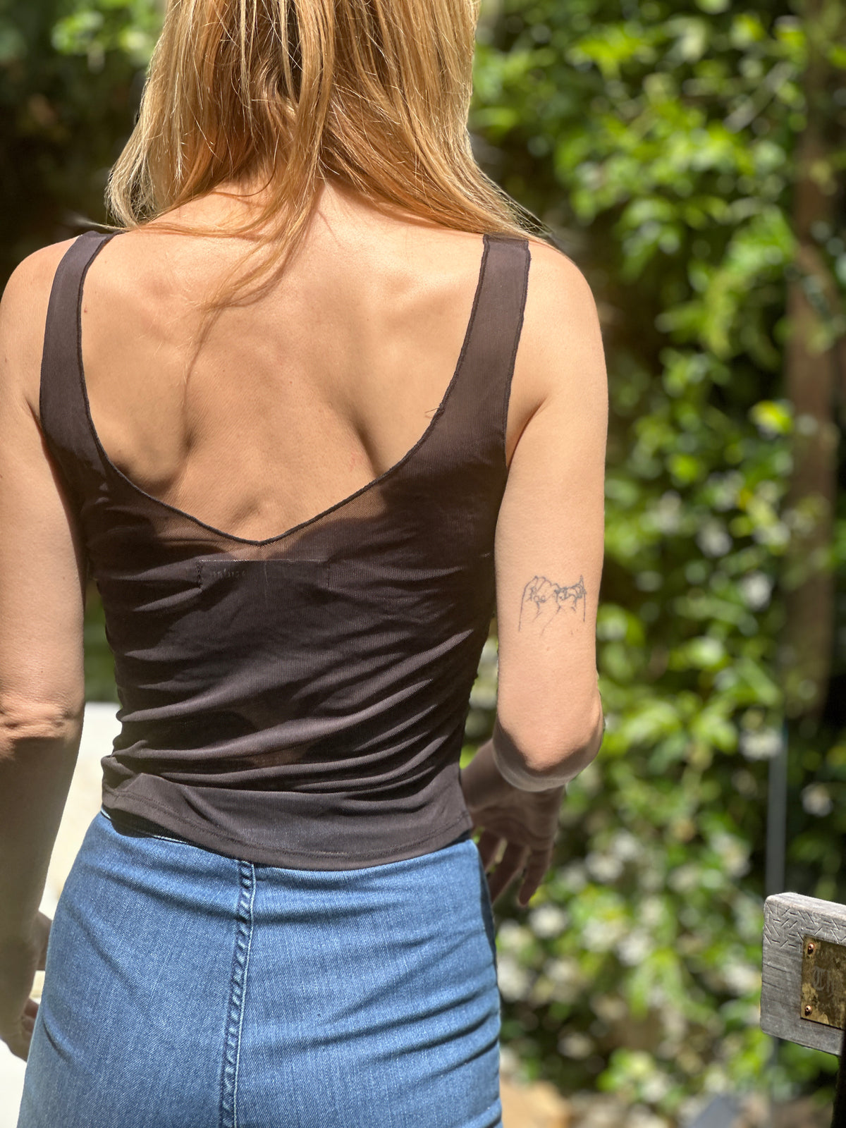 Butterflies Are Free tank in black