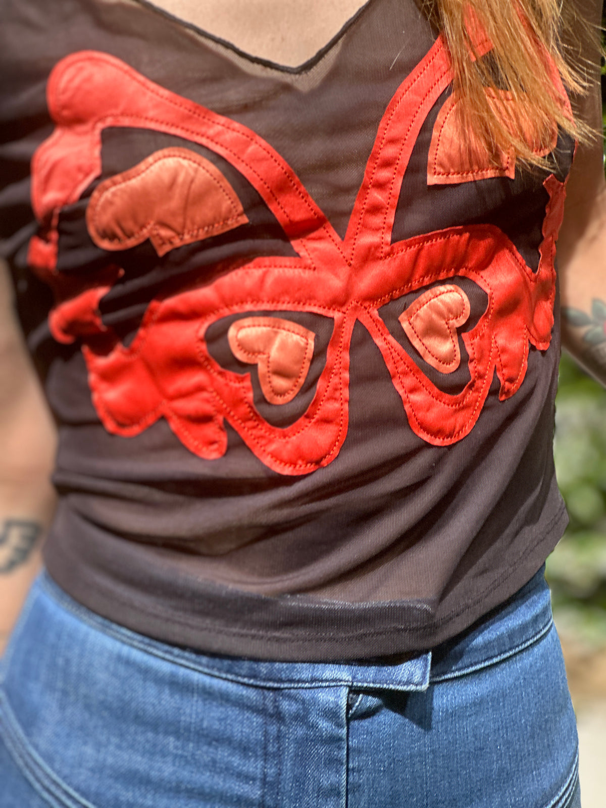 Butterflies Are Free tank in black
