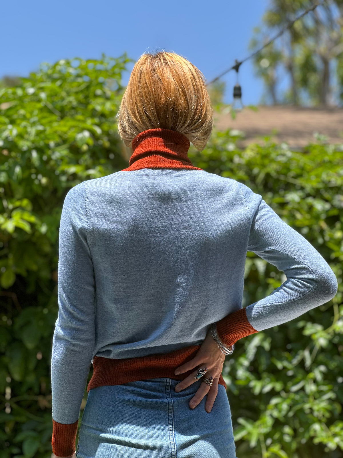 Camille turtleneck sky