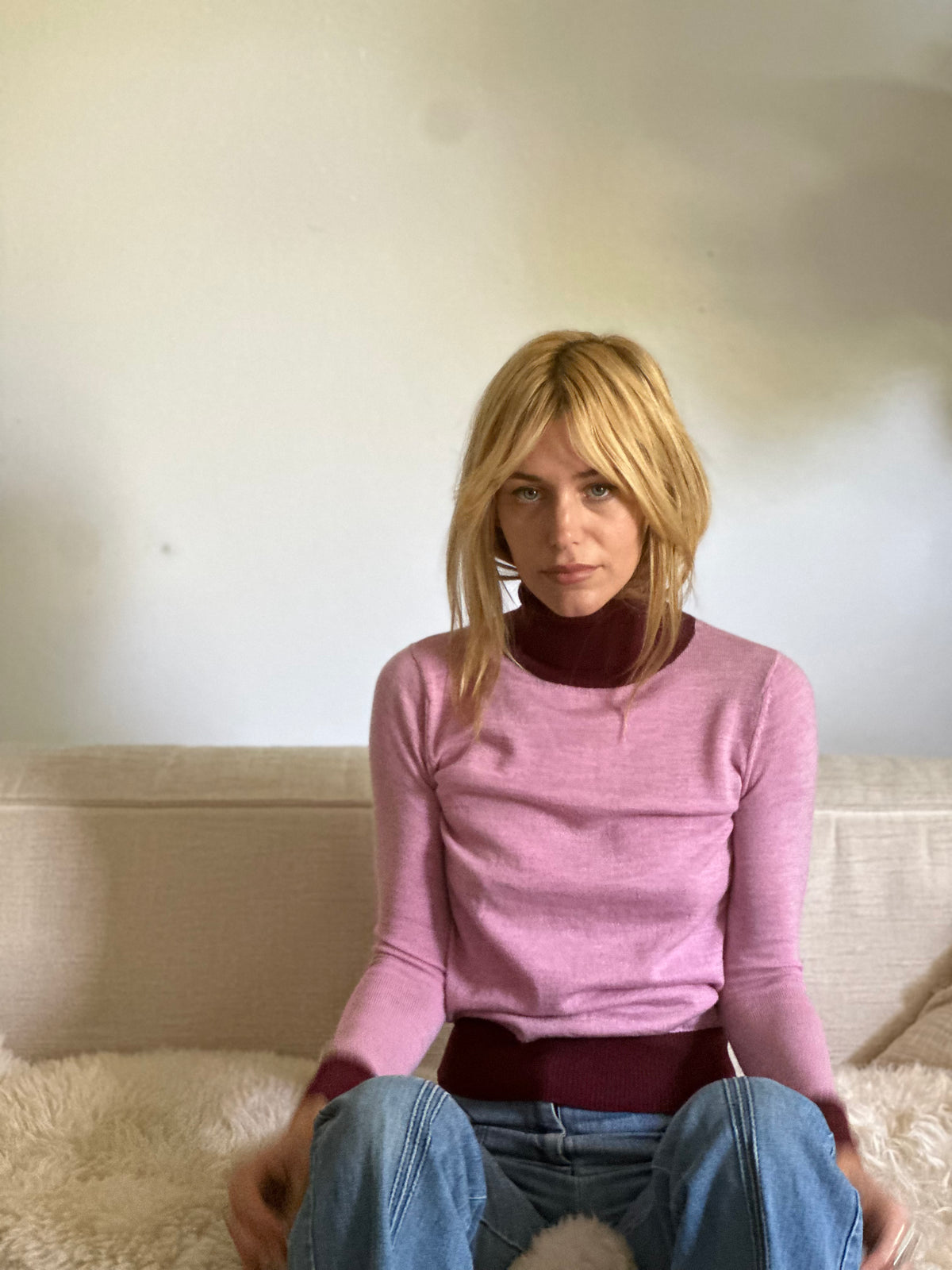 Camille turtleneck mauve