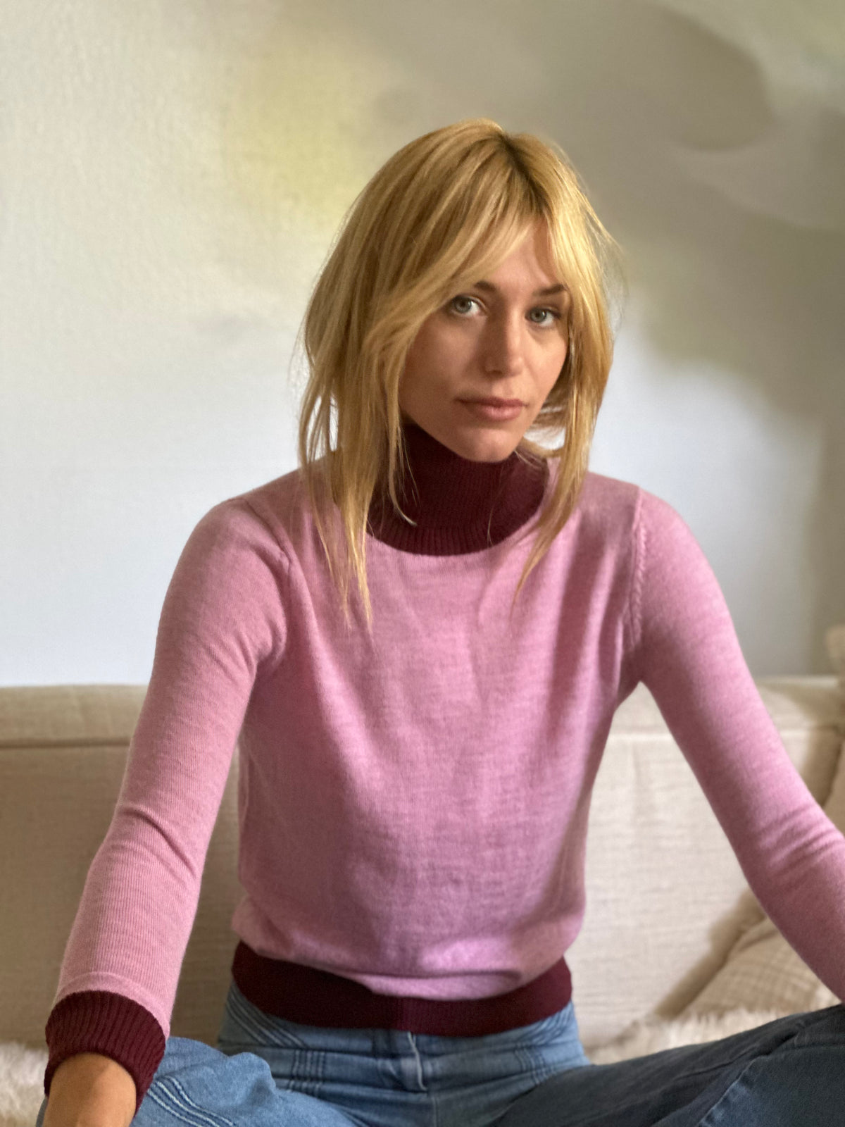 Camille turtleneck mauve