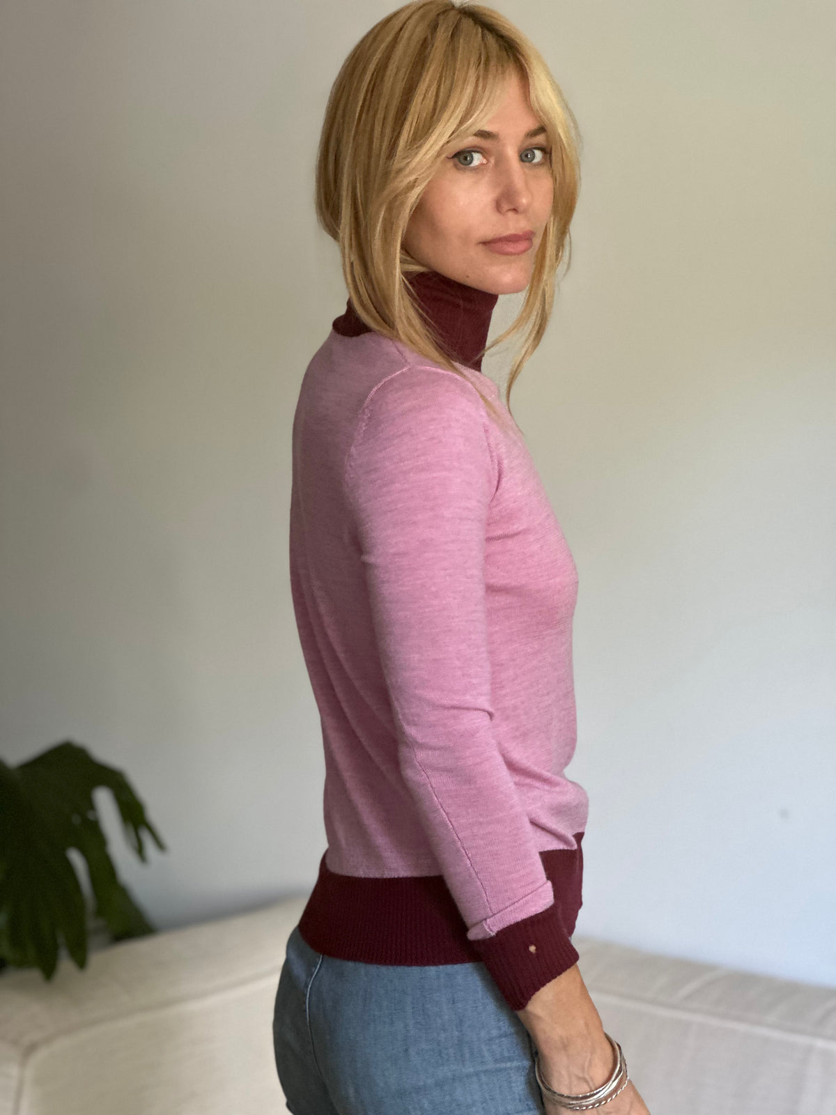 Camille turtleneck mauve