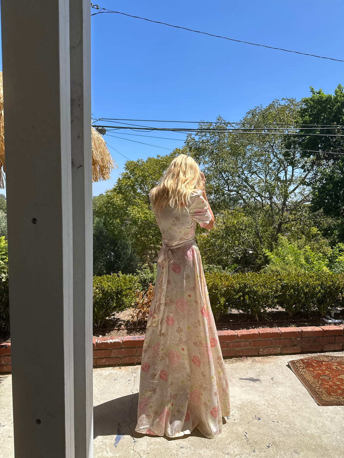Hollywood Wrap Dress in blossom