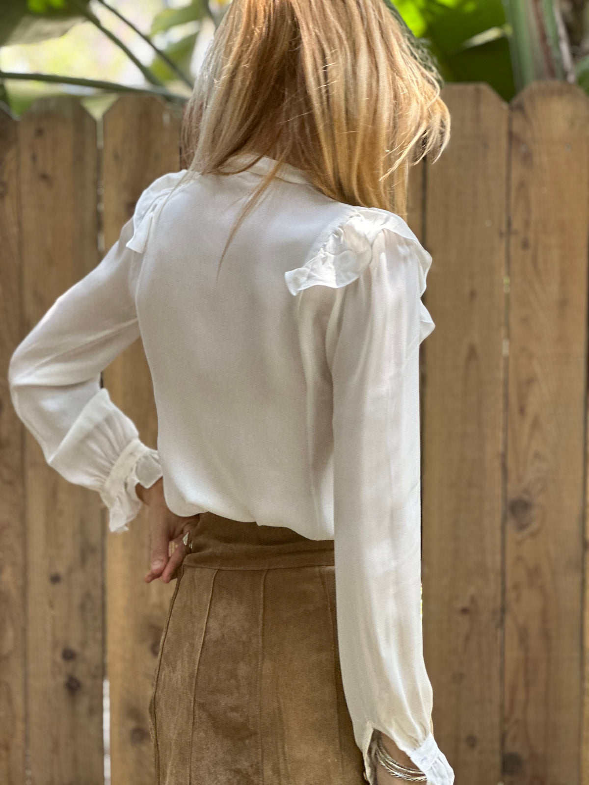 Petal skirt in vintage brown
