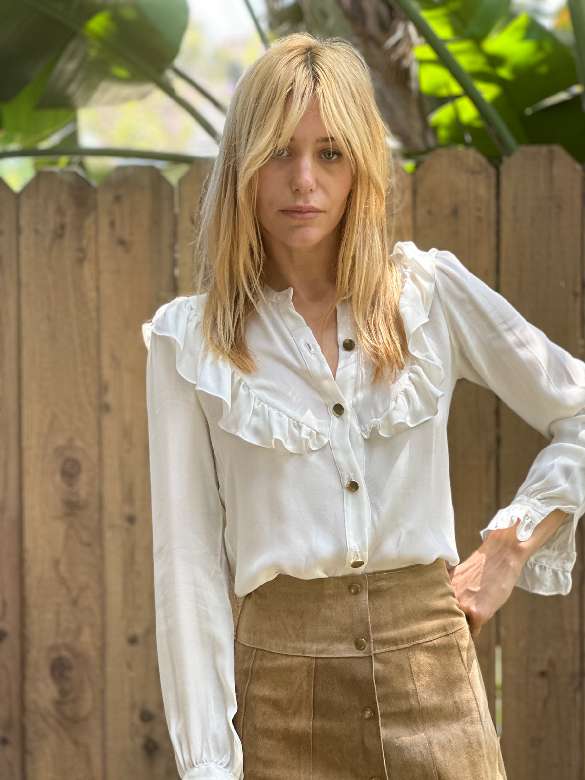 Françoise blouse in ivory