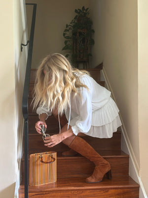 
                  
                    The Morrison dress in white
                  
                