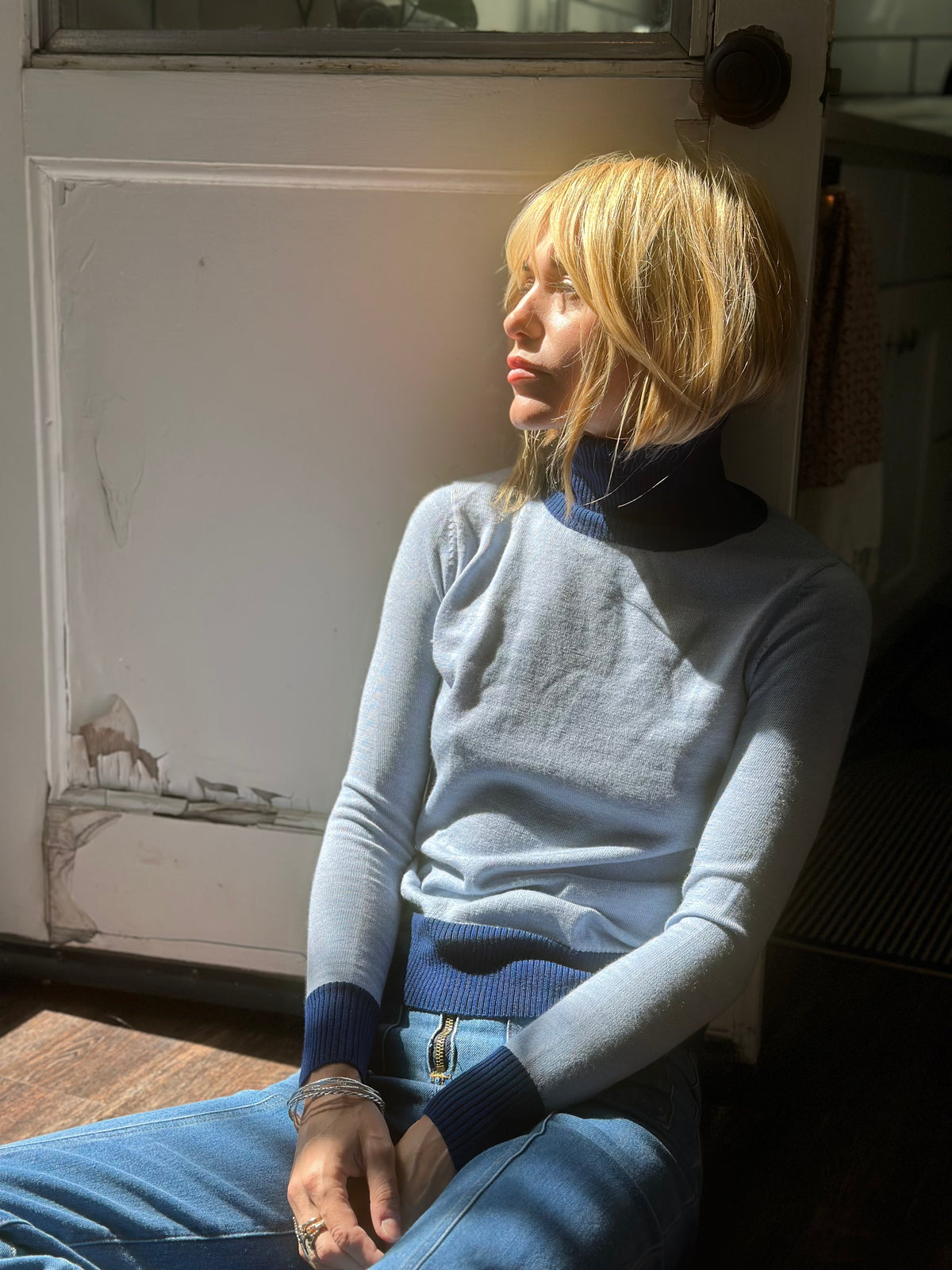 Camille turtleneck navy