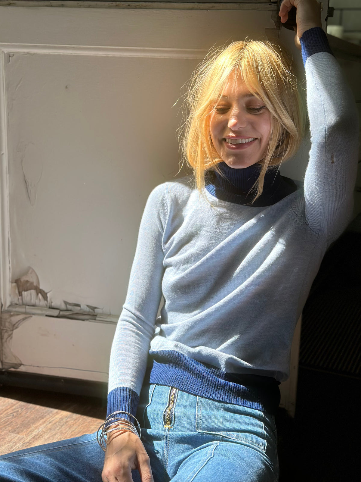 Camille turtleneck navy