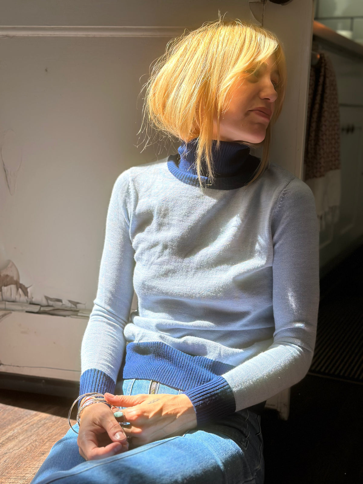 Camille turtleneck navy