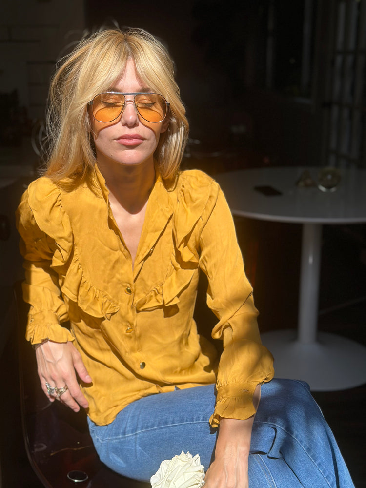 
                  
                    Françoise blouse in marigold
                  
                